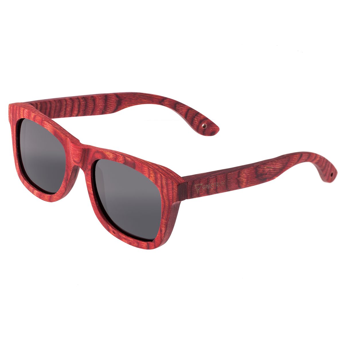 Spectrum Polarized Wooden Sunglasses - Irons - Cherry/Black