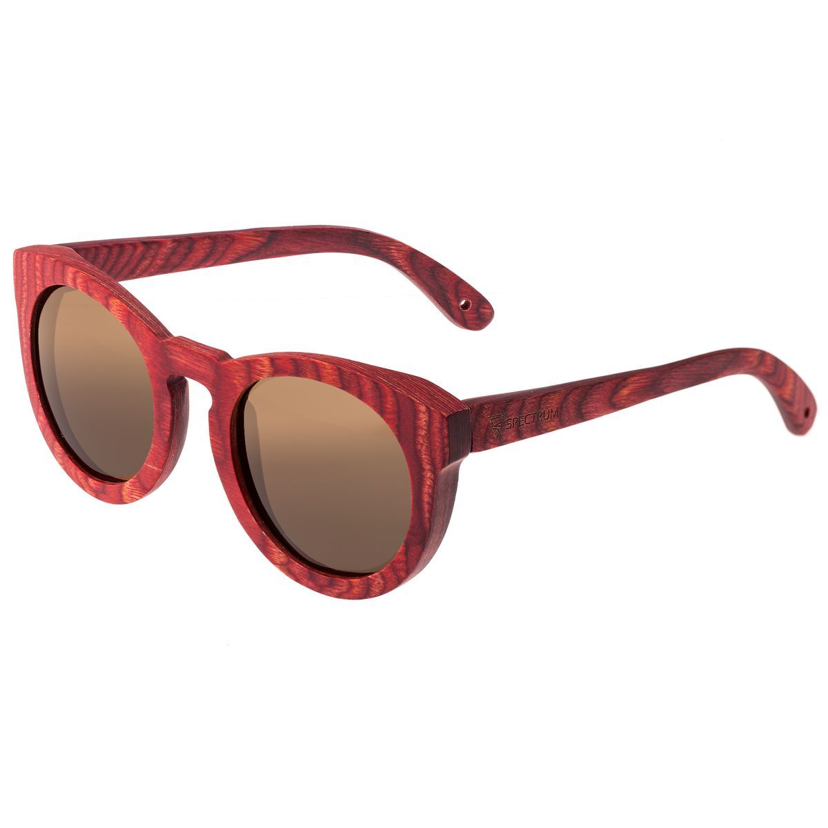 Spectrum Polarized Wooden Sunglasses - Aikau - Cherry/Brown
