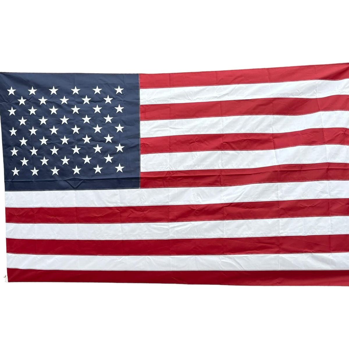 USA American Flag with Embroidered Stars & Brass Grommets (2 Sizes) - USA 3x5ft Flag Embroidered Stars