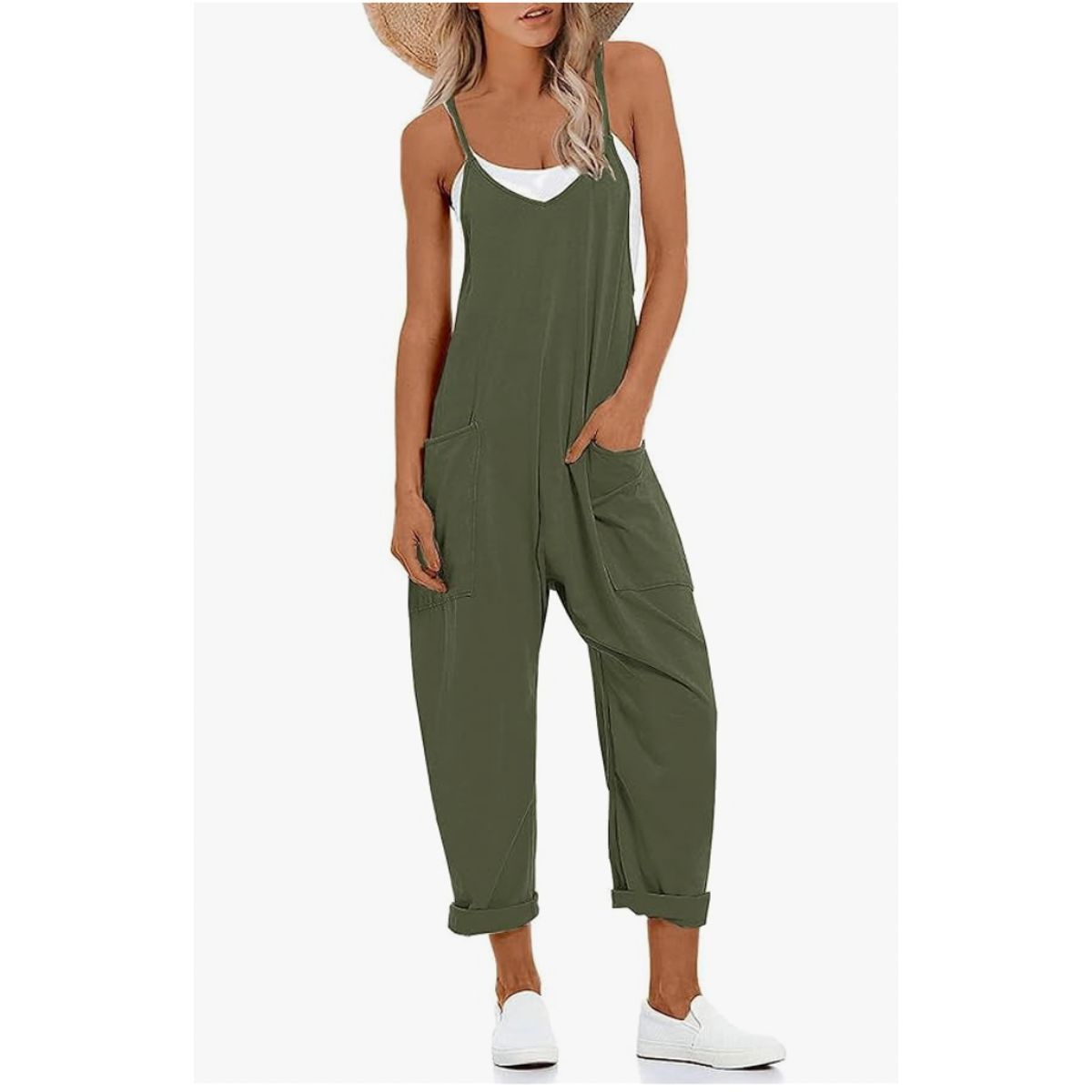 Leo Rosi Women's Sabrina Jumpsuit - Olive, XXL