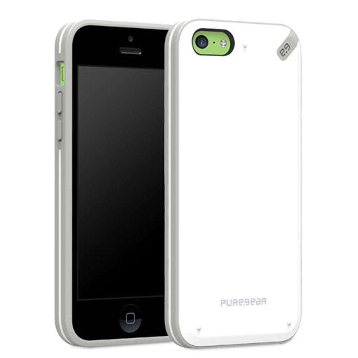 PureGear Slim Shell Protective Cell Phone Case for iPhone 5C - White