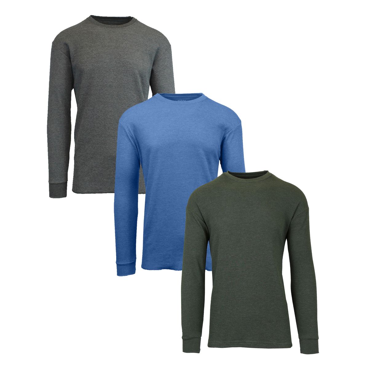 Men's Long Sleeve Thermal Shirts (3-Pack) - MTH-4800-CH-HMB-OL - L