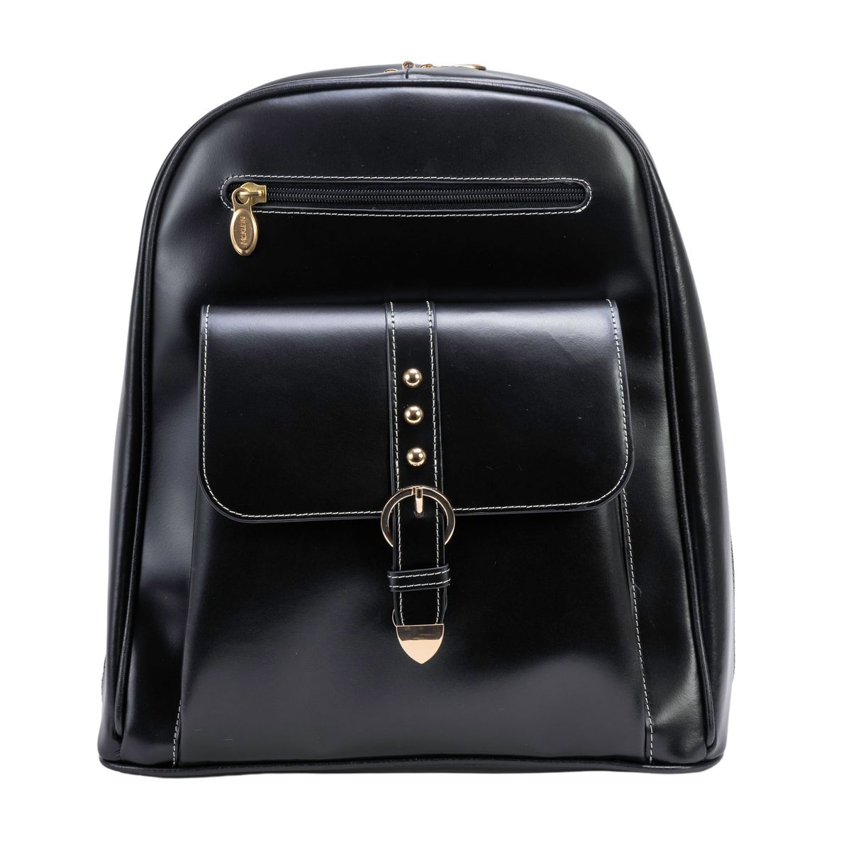 McKleinUSA 11"" Leather Business Laptop Tablet Backpack - Black
