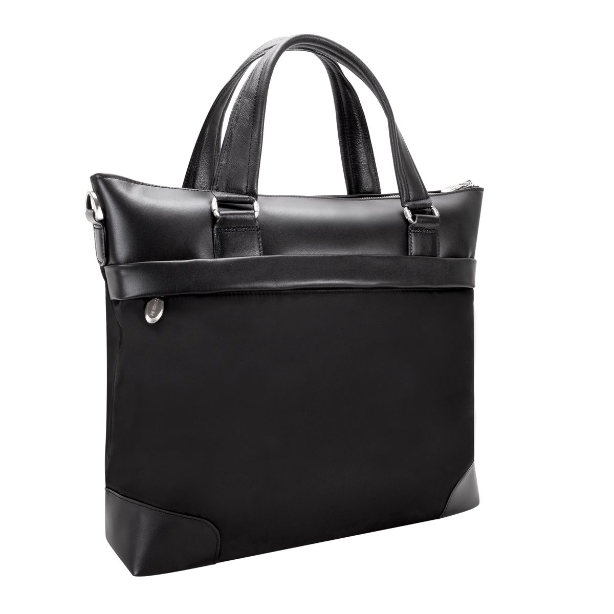 EASTWARD 15” Nylon Laptop Briefcase - Black
