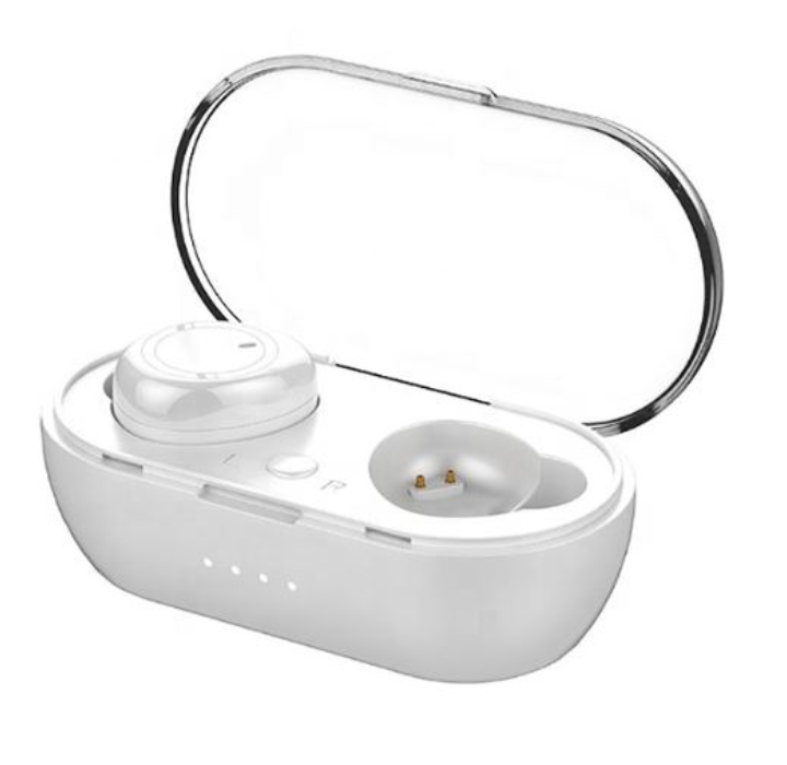 Wireless Earbuds with Charging Case & Touch Controls - White
