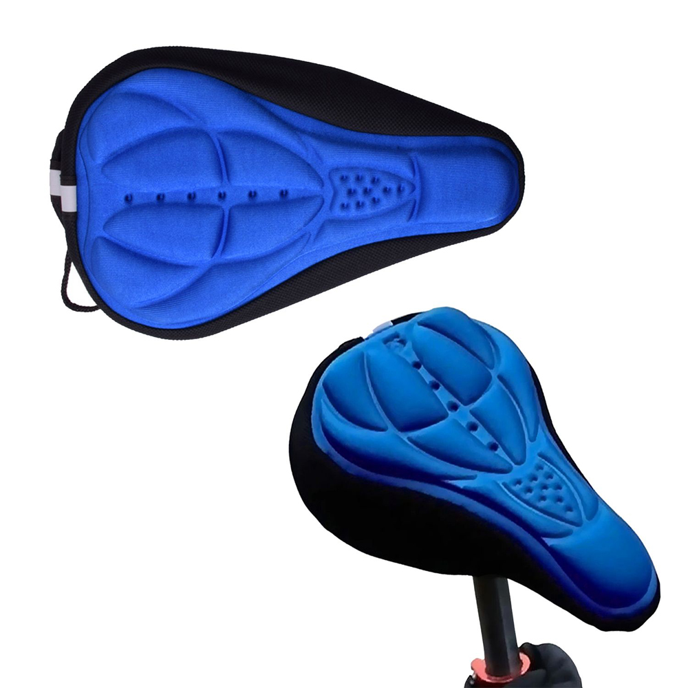 Comfort Cushion Gel Bike Seat Cover (2-Pack) - Blue