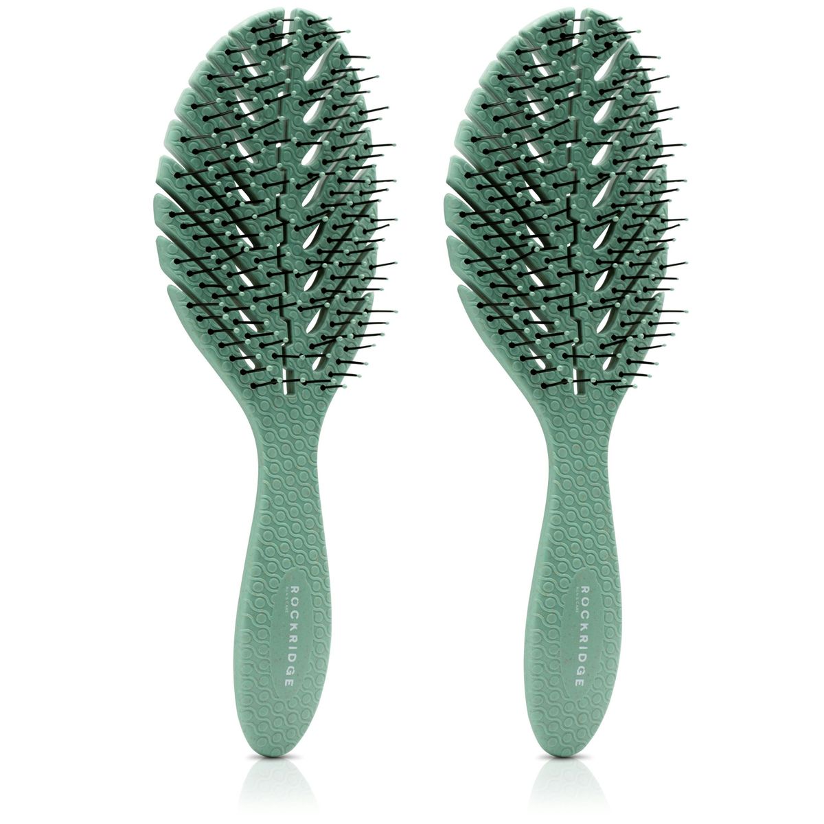 Rockridge™ Biodegradable Eco Hairbrush (2-Pack) - Natural Green