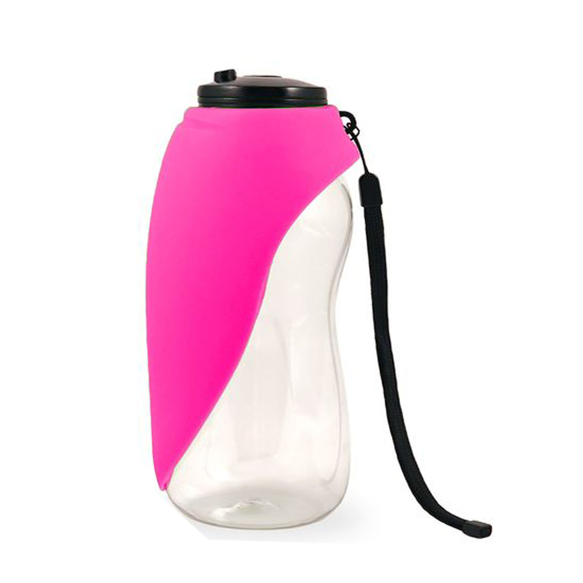 Fold-a-Bowl Portable Pet Water Bottle and Bowl - Fold-A-Bowl -  Pink