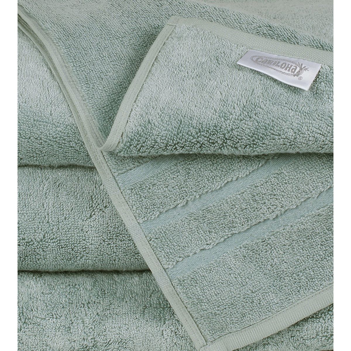 Cariloha&reg; Bamboo Hand Towel Set, 3 pc. - Bamboo Hand Towel Set - Ocean Mist by Cariloha for Unisex - 3 Pc Towel