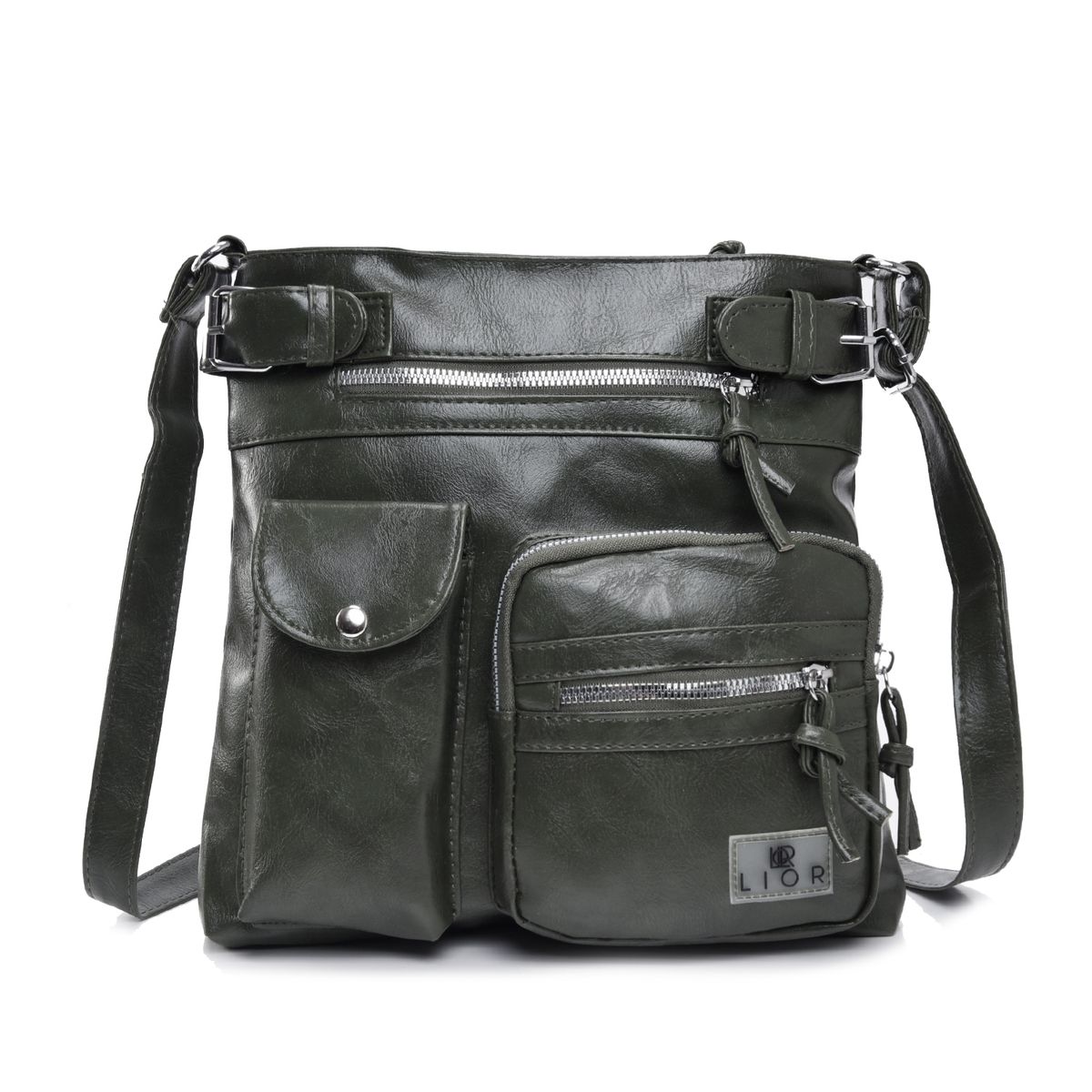 Lior&trade; Multi-Pocket Crossbody Bag - GREEN