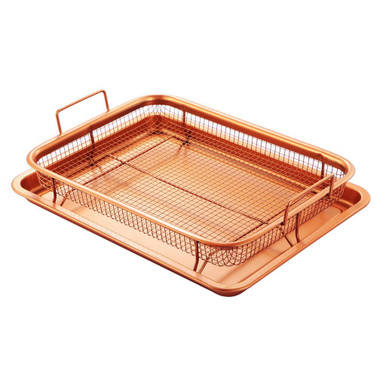 Non-Stick Crisper Basket and Tray Set