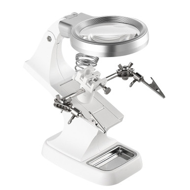 iMounTEK® LED 3X/4.5X Magnifier Lens Helping Hand Stand