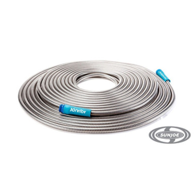 Sun Joe 100-Feet Heavy-Duty Spiral Constructed Metal Garden Hose
