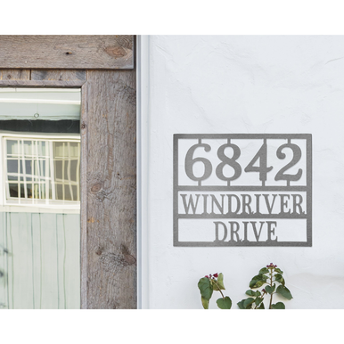 Personalized Address Numbers for House Plaque - 10x12"