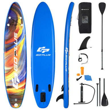 10.5- or 11-Foot Inflatable Stand-up Paddleboard with SUP Accessories - Paddle Board 10.5ft