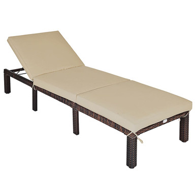 Rattan Outdoor Adjustable Lounge Chair