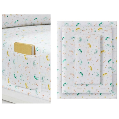3-Piece Urban Dreams Kids' Safari Twin Sheet Set with Storage Pocket