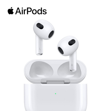 Apple® AirPods with Lightning Charging Case, MPNY3AM/A (3rd Generation)