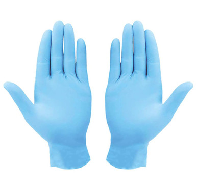 Powder Free Nitrile Rubber Disposable Examination Gloves (100-Pack) - Medium