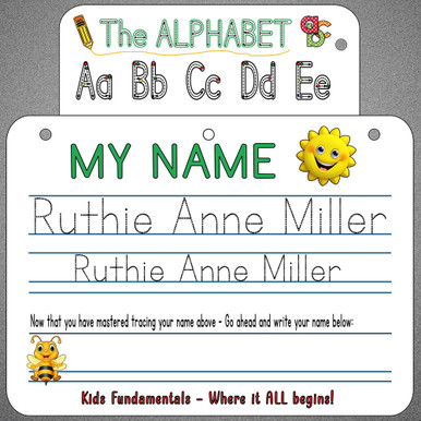 MY NAME Dry-Erase Personalized Page