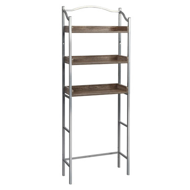 Metal and Wood 3-Tier Bathroom Spacesaver Storage Rack