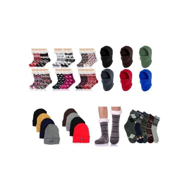 Bulk Pack Cold Weather Accessories - 3-Pack Assorted Balaclavas