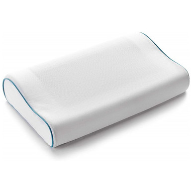 Contoured Cooling Gel Memory Foam Neck Pillow by Cheer Collection