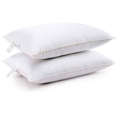 Down Alternative Hollow Fiber Bed Pillows by Cheer Collection (2-Pack) - King
