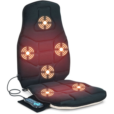 Seat Cushion Massager with Heat and 6 Vibration Motors