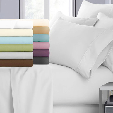 6-Piece Deep Pocket Cooling Bamboo Sheet Set