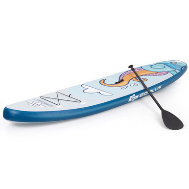 Photos - Paddleboard Goplus Inflatable Stand-up Paddle Board with Aluminum Paddle & Pump - 11'