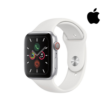Apple® Watch Series 5, 4G LTE + GPS, 44mm – Silver Aluminum Case