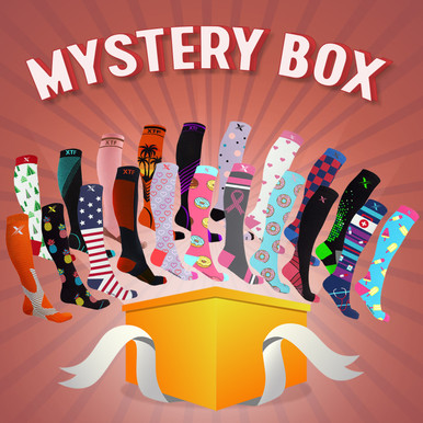 Knee-High Compression Socks, 15-20mmHg, Assorted (4-Pair)