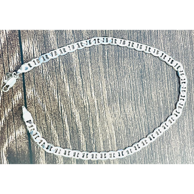 10-Inch 925 Silver Mariner Anklet
