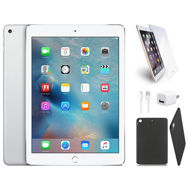 Apple iPad Air 2 Retina Bundle with Case & Screen Protector (64GB) - 16GB - Space Gray