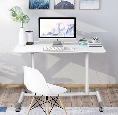 Sit-Stand Rolling Adjustable Height Computer Desk