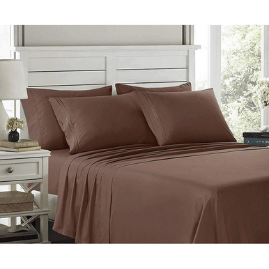 1800-Series Deep Pocket Premier Microfiber Bed Sheet Set - King - Green