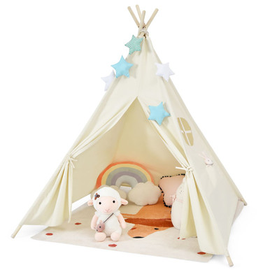 Kids' Foldable Canvas Play Tent
