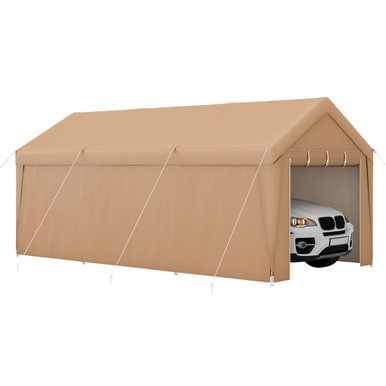 10 x 20-Foot Portable Heavy-Duty Carport with Removable Sidewalls