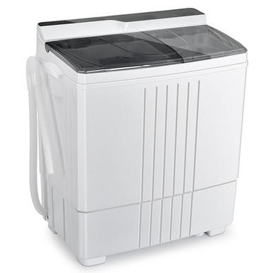 21-Pound Portable Compact Mini Twin-Tub Washing Machine with Drain Spinner