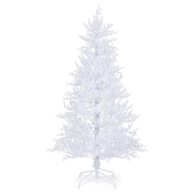 6-Foot Artificial Xmas Tree with 383 PE Branch Tips & 300 LED Lights