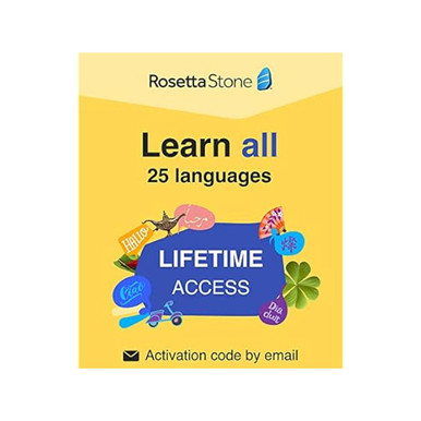 Rosetta Stone Learn with Lifetime Access to 25 Languages