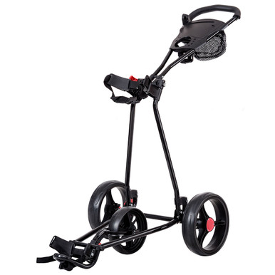 Costway Foldable 3-Wheel Golf Cart with Scorecard Holder and Drink Holder