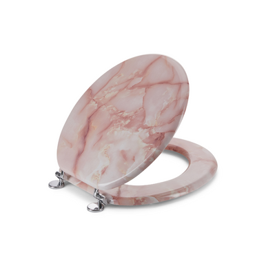 Round Toilet Seat with Easy Clean & Change Hinge