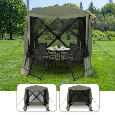 6.7 x 6.7-Foot Pop-up Gazebo with Netting & Carrying Bag