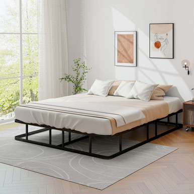 Queen-Size Metal Platform Bed Frame