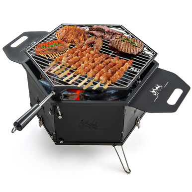 360° Rotatable Foldable Charcoal Grill Stove