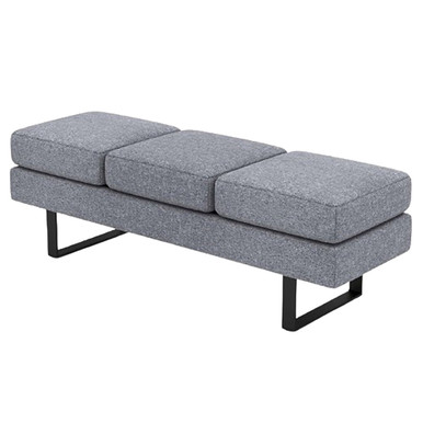 Waiting Room Bench Seating with Metal Frame Leg
