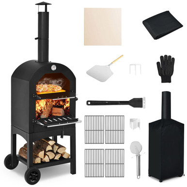 Wood Fire Pizza Oven for Outdoor Grill