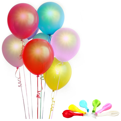 Light-up LED Latex Party Balloon (6-Pack)